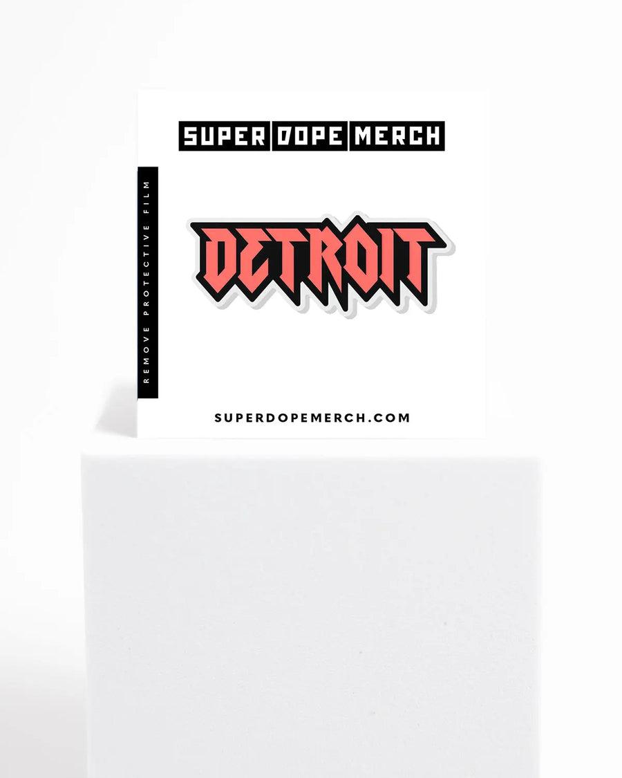 Detroit Rock City Acrylic Pin - Super Dope Merch